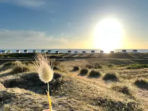 Cabines de plage de Gouville-sur-mer