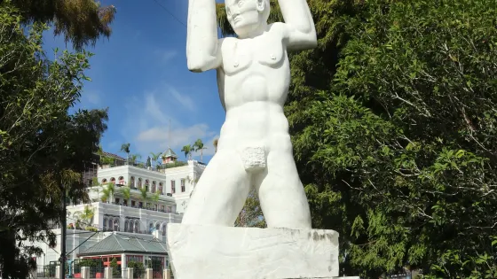 Old Man River Statue