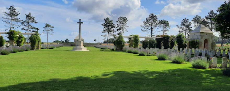 Emplacement du 1er CIMETIÈRE US en Normandie