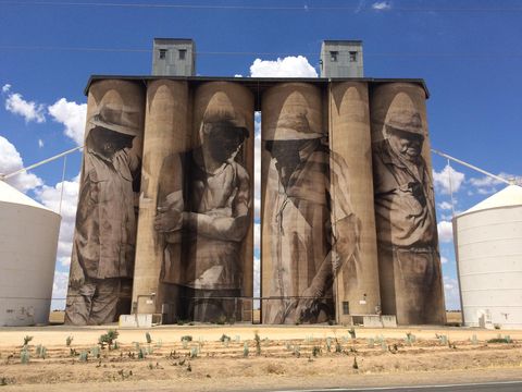 GrainCorp Brim Silo Art
