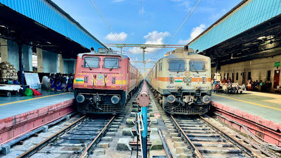 National Flag MGR Chennai Central Railway station