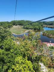 Treetop Trek inside Brevard Zoo