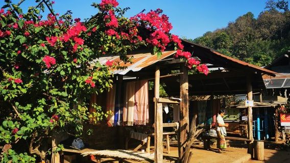 Huay Sua Thao: Kayan (long neck) village