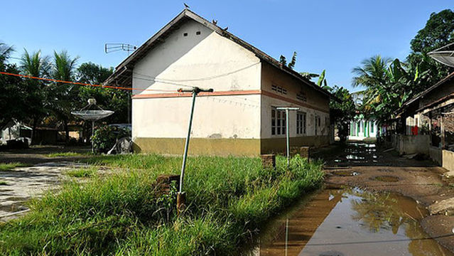 Oud Ned-indiê Treinhalte bij Sakêti in Pandéglang Regentschap