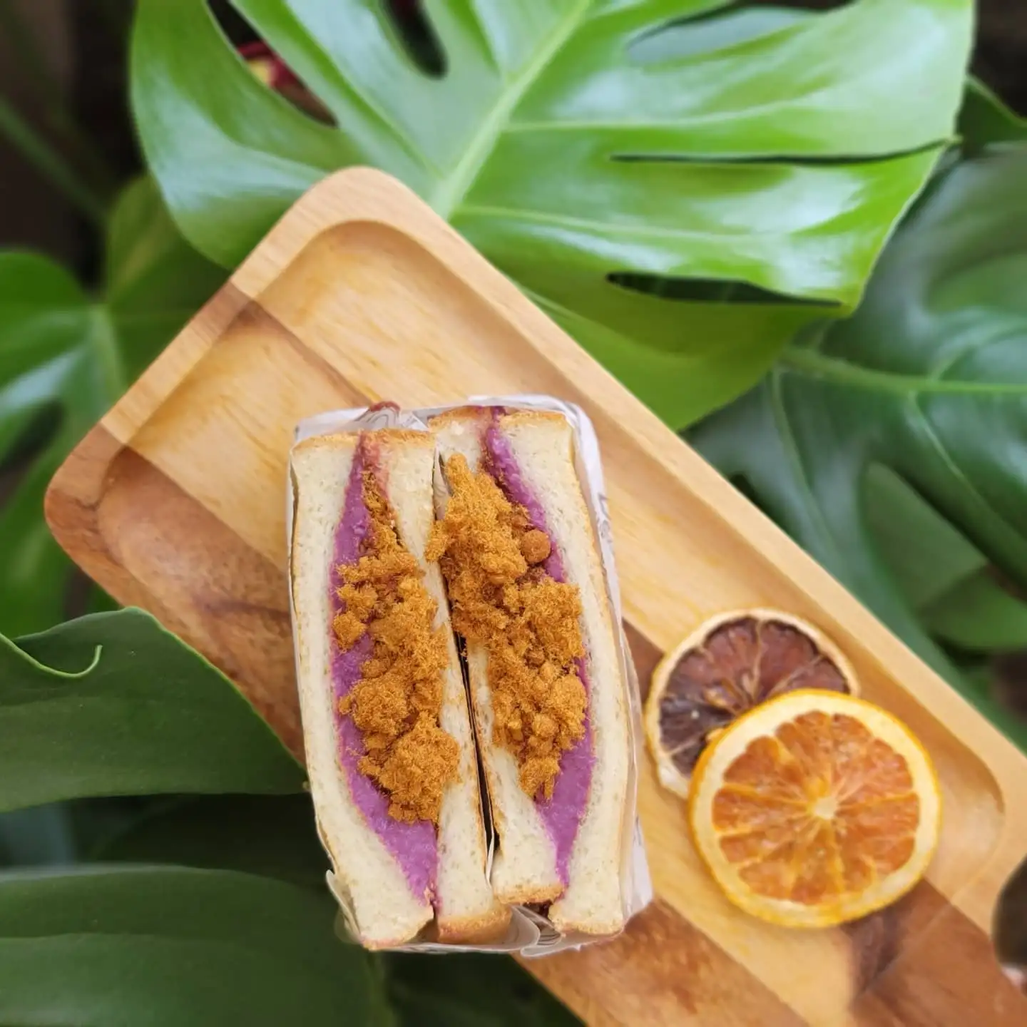 長洲美食 - 招牌紫薯芋泥肉鬆吐司