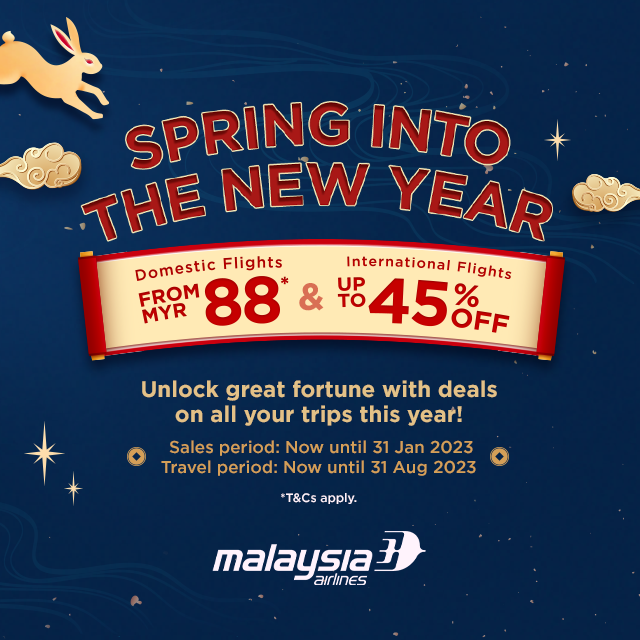 Malaysia Airlines "Spring Into The New Year" Travel Deals