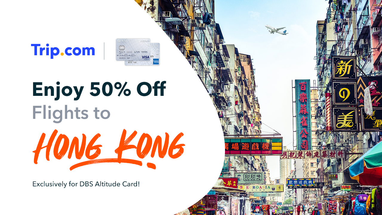 50 OFF on Hong Kong Flights