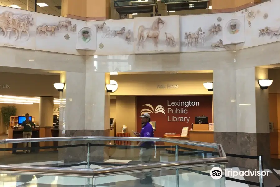 Lexington Public Library Ceiling Clock and Foucault Pendulum