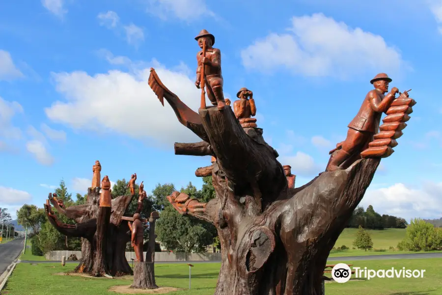 LEGERWOOD CARVED MEMORIAL TREES