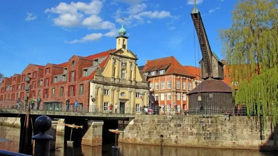 Old crane in the Lüneburg harbor