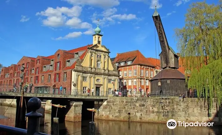 Old crane in the Lüneburg harbor