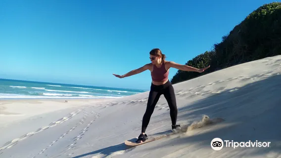 Sandboarding with Wacky Wipeouts Jeffreys Bay