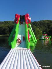 AquaZone Wipeout inflatable water park