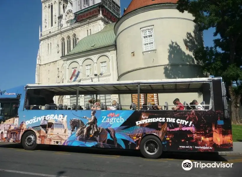 Panorama Bus der Zagreber Verkehrsbetriebe