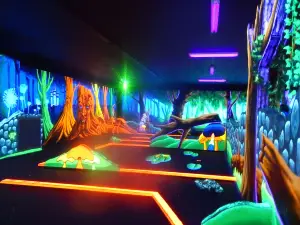 D&D Blacklight Mini Golf in 3D
