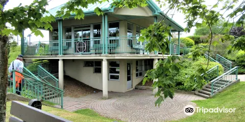 Observation post for the Matane Salmon Rise, Mathieu-D'Amours Dam