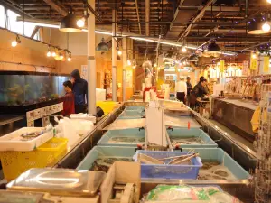 Marché de poissons à Matsushima