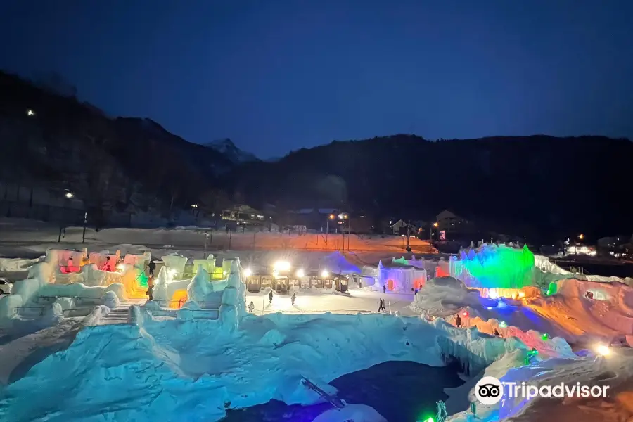 Sounkyo onsen ice festival