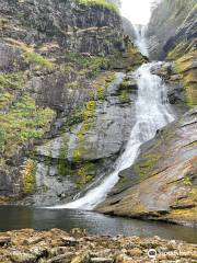 Huldefossen Waterfall