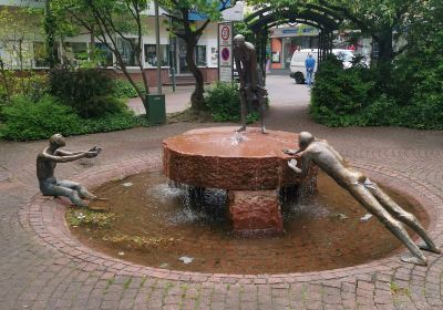 Brunnen Wasser Und Mensch