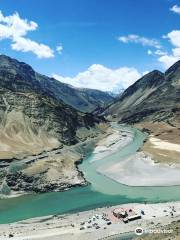 Confluence of the Indus and Zanskar Rivers