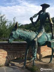 Sculpture "The Doctor on a Donkey"