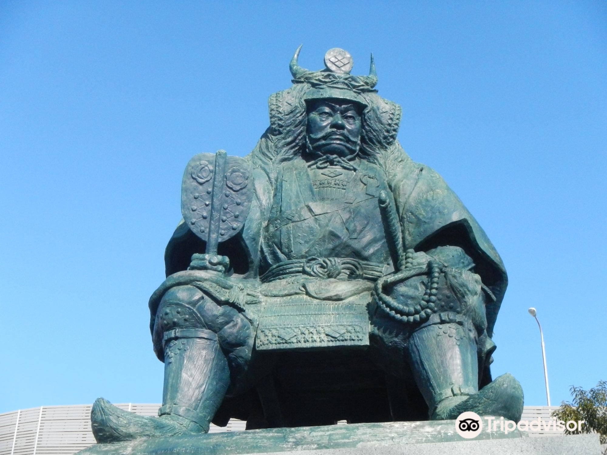 山梨県　武田信玄　天然石彫刻 山梨県 武田信玄 天然石彫刻