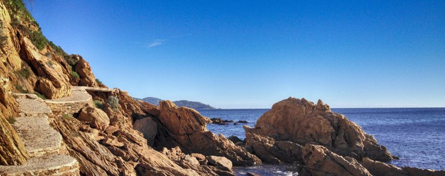 Sentier du littoral - Le Lavandou - Plage de la Fossette