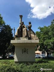 Saint Stephen and Gisella Statue