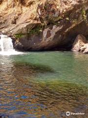Meia-Lua and Usina waterfall