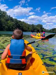 INDIANA RIVER - parc aventure - Tyrolienne - canoë et pédalo - espace gonflables aqua-glisse - snack et buvette