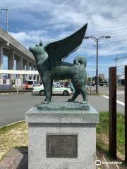 Wing Dog Statue