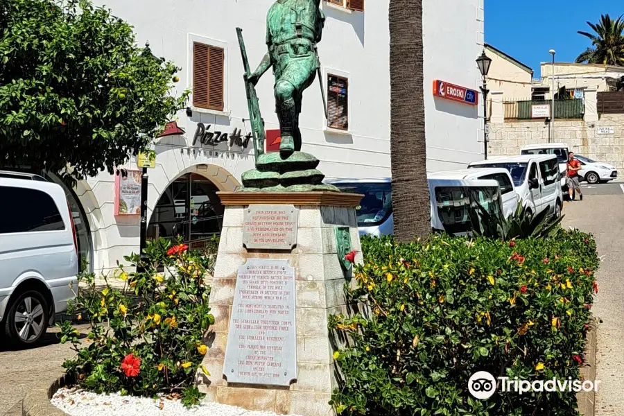 Statue of Gibralter Defence Force Soldier