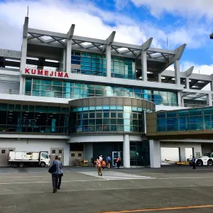 久米島空港送迎デッキ