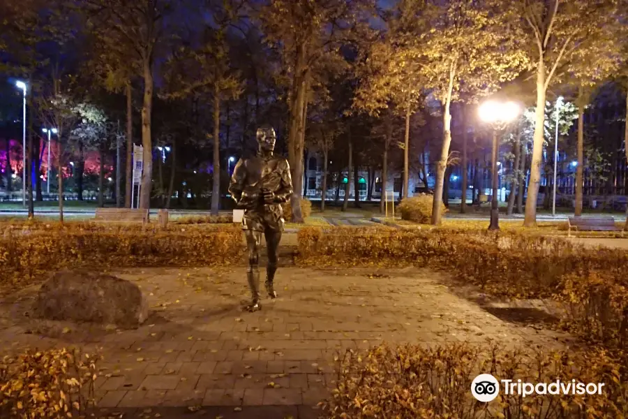 Monument Lev Yashin in Luzhniki