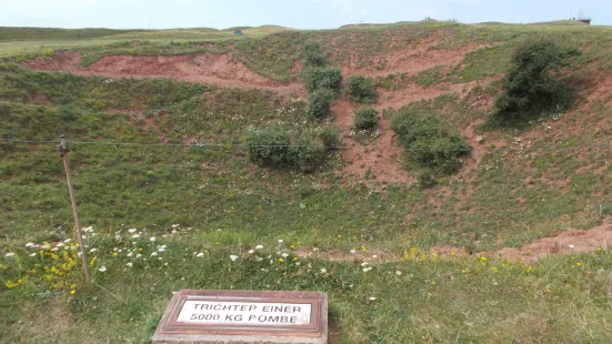 Crater of a 5000 kg bomb