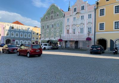 Der Marktplatz von Obernberg am Inn