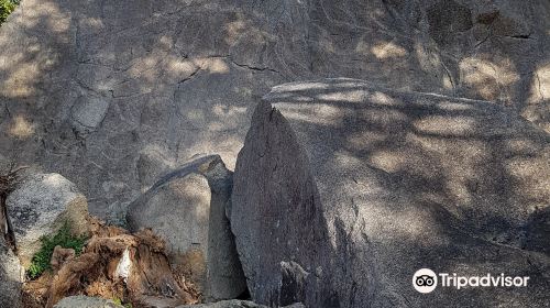 Buddha carved on rock surface on Choseondae