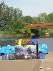 Trampoline park top red deer
