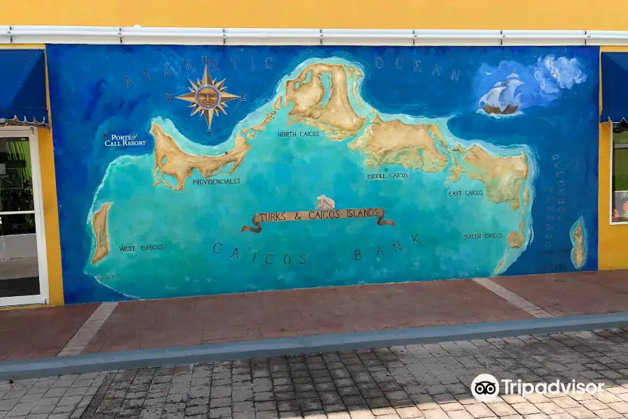 Turks and Caicos Map Mural