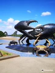 甲米城螃蟹海鷗雕塑
