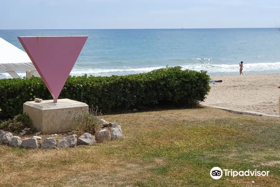 Pink Triangle Monument Against Homophobia
