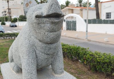 Estatua del cerdito Willy