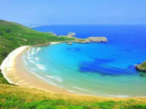 visit llanes spain Playa de Torimbia
