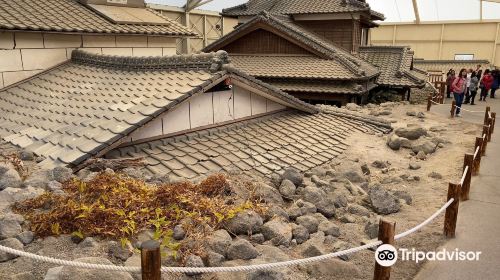 Buried houses of Mt. Unzen eruption preservation park