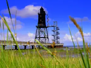 historic lighthouse Obereversand
