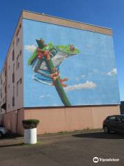 Fresque "Une grenouille aux Courlis"