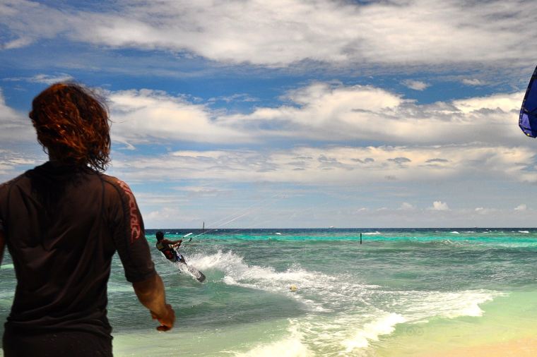 Enjoy watersports on the beautiful beach of Maafushi