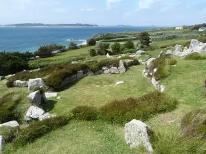 Bant's Carn Burial Chamber and Halangy Down Ancient Village