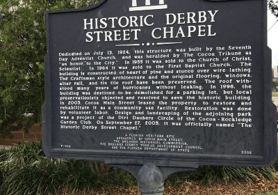 The Historic Derby Street Chapel
